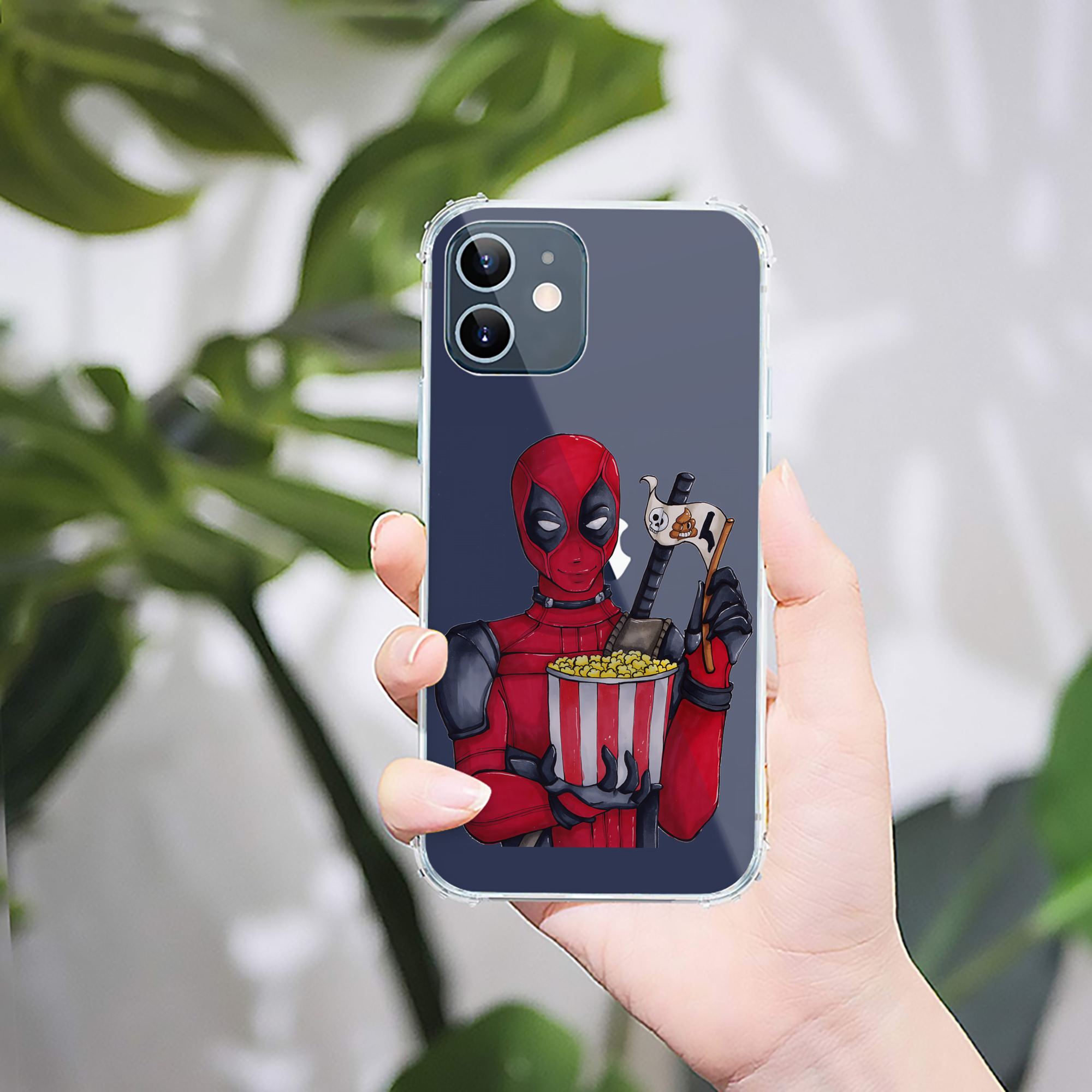 （画像用） Deadpool デッドプール 【iPhone 12シリーズ対応】透明スマホケース（クリアソフトケース）